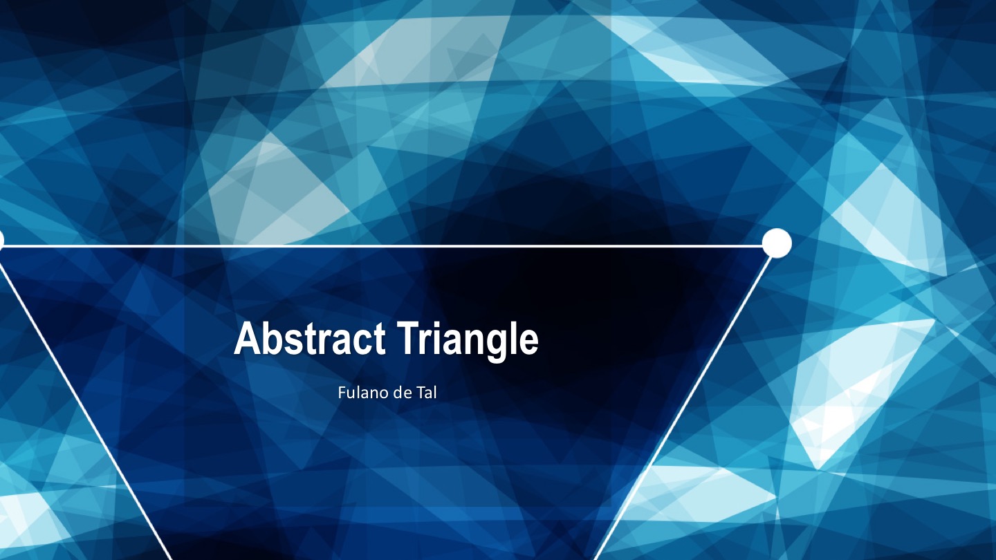 Abstract Triangle PowerPoint Template PowerPoint Templates